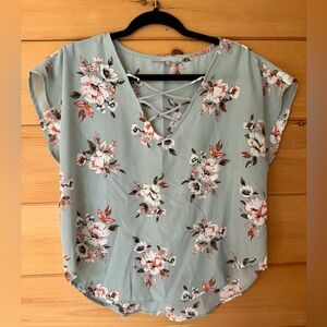 Sweet Rain Relaxed Floral Blouse